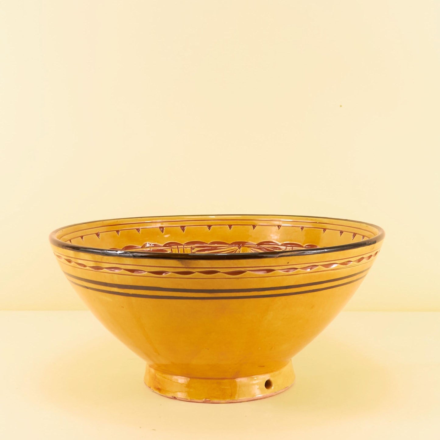 Aardwerk Schaal Gegraveerd L – Golden Saffron