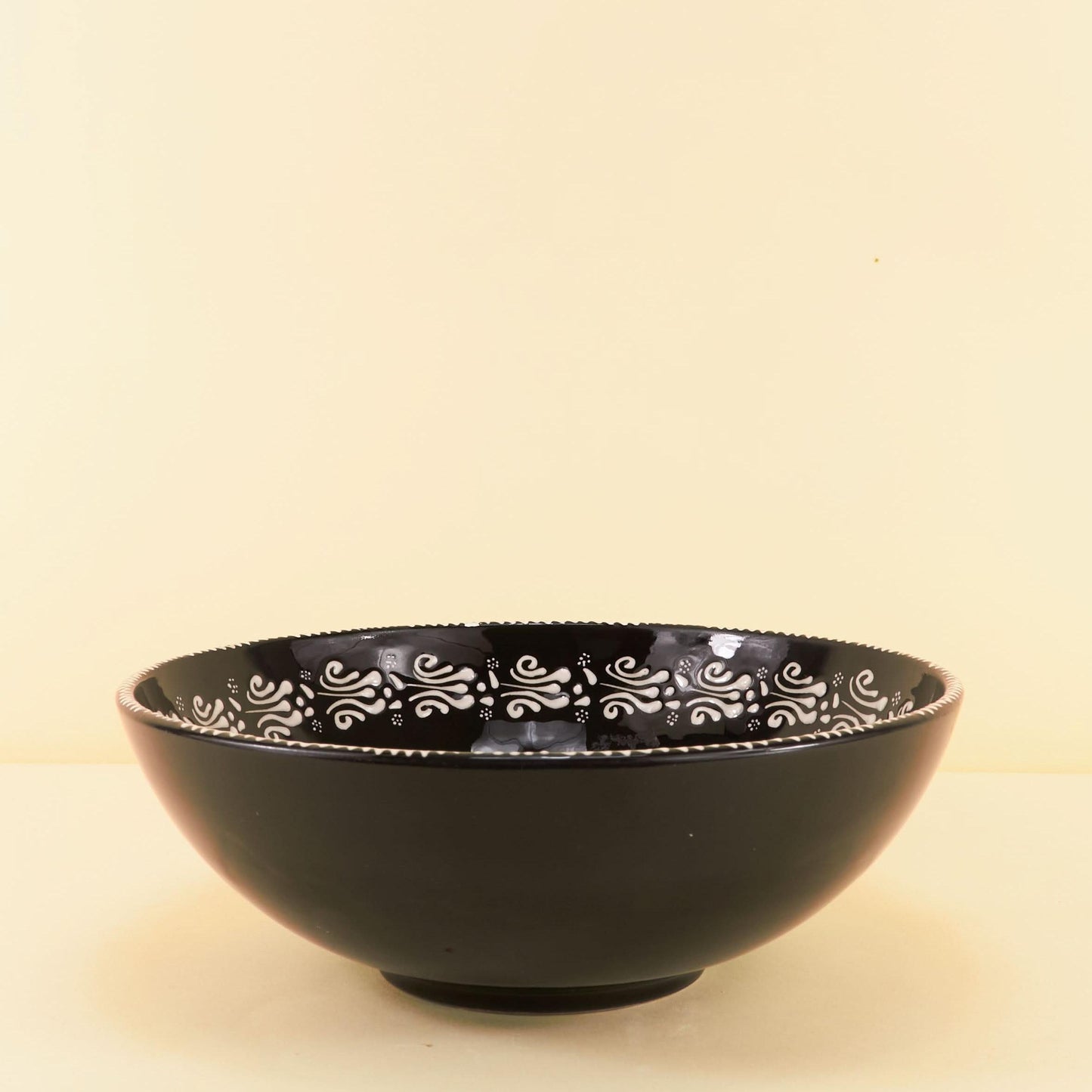 Keramieken Schaal L – Black Mirage