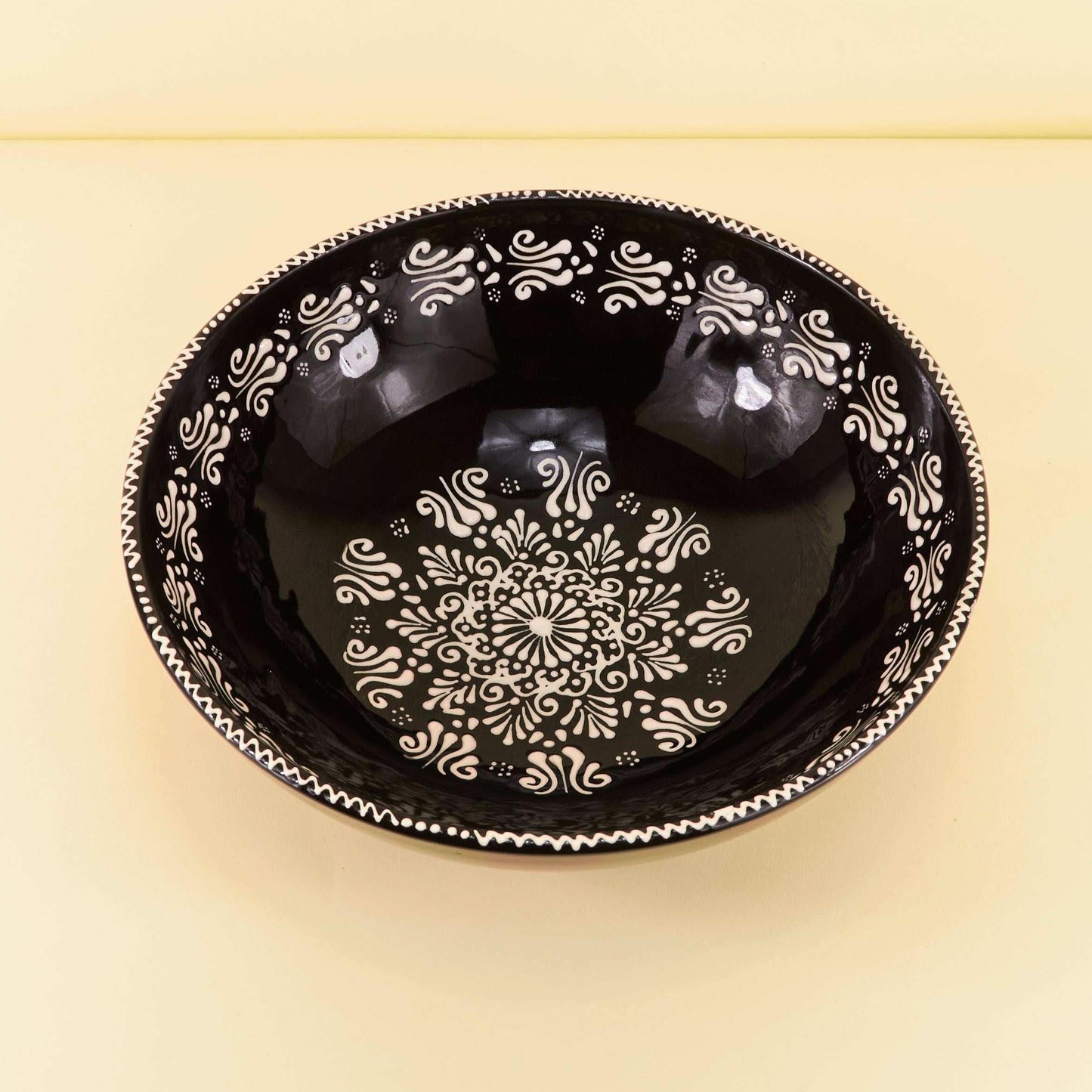 Keramieken Schaal L – Black Mirage