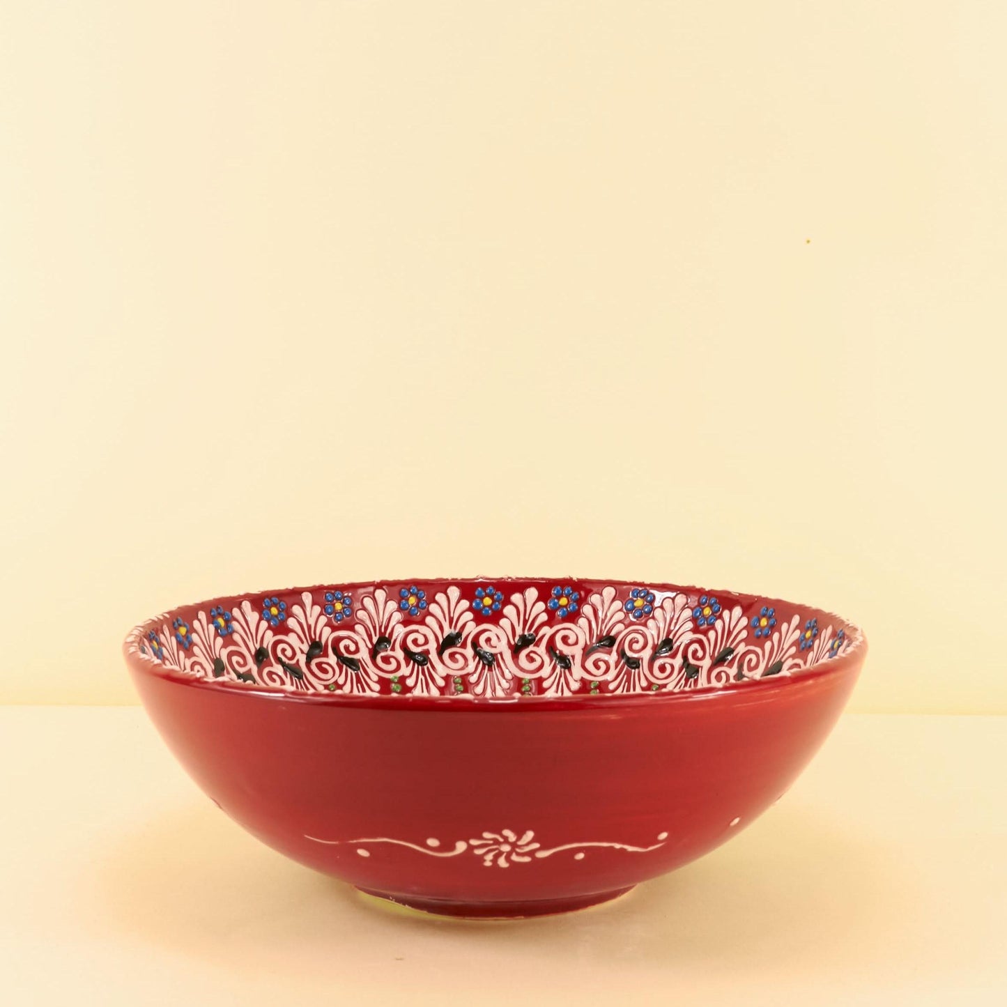 Keramieken Schaal L – Red Bloom