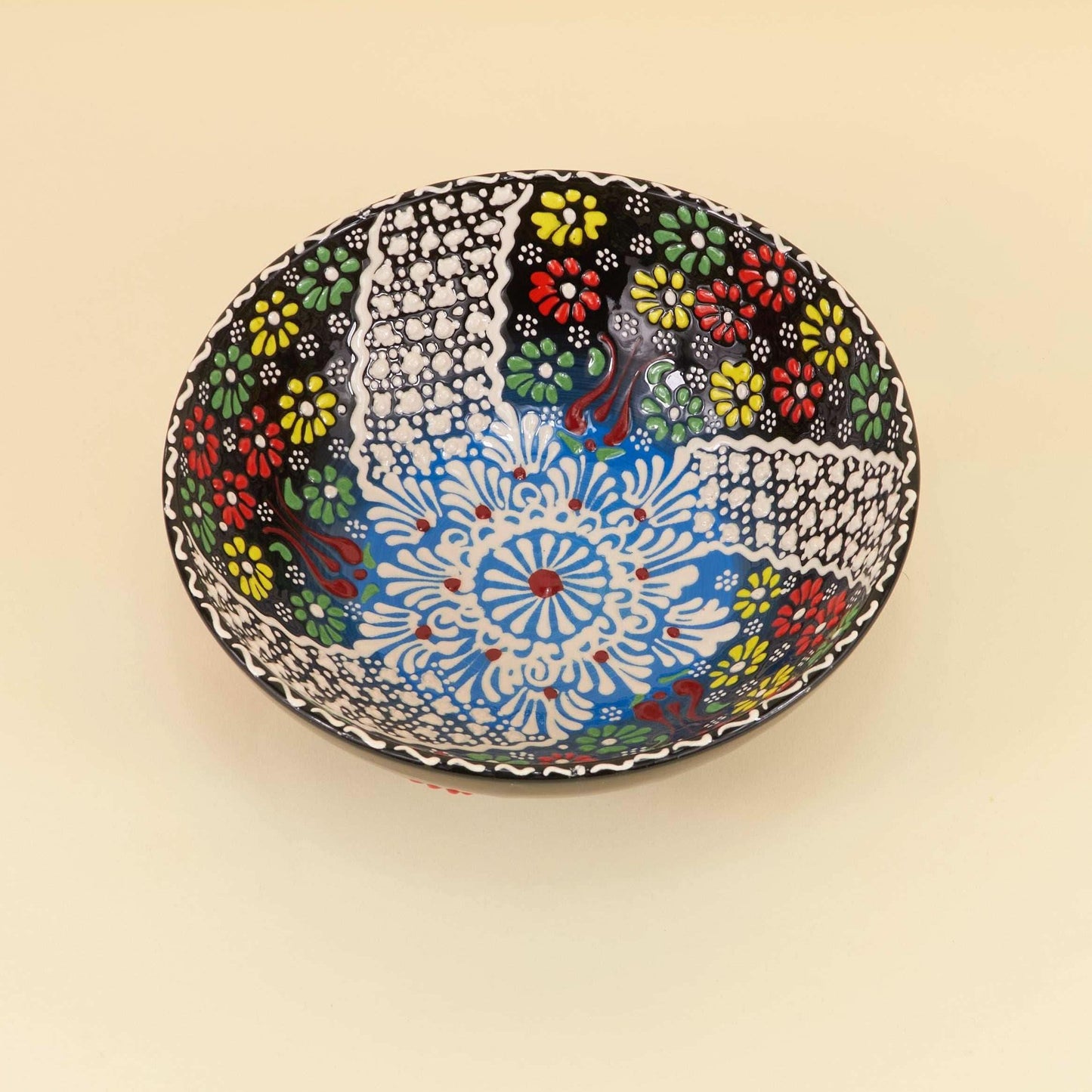 Keramieken Schaal M – Midnight Bloom