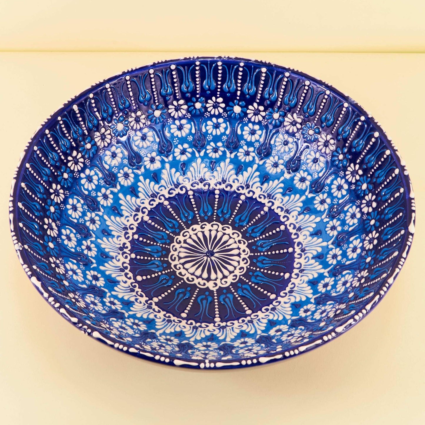 Keramieken Schaal XL – Blue Garden