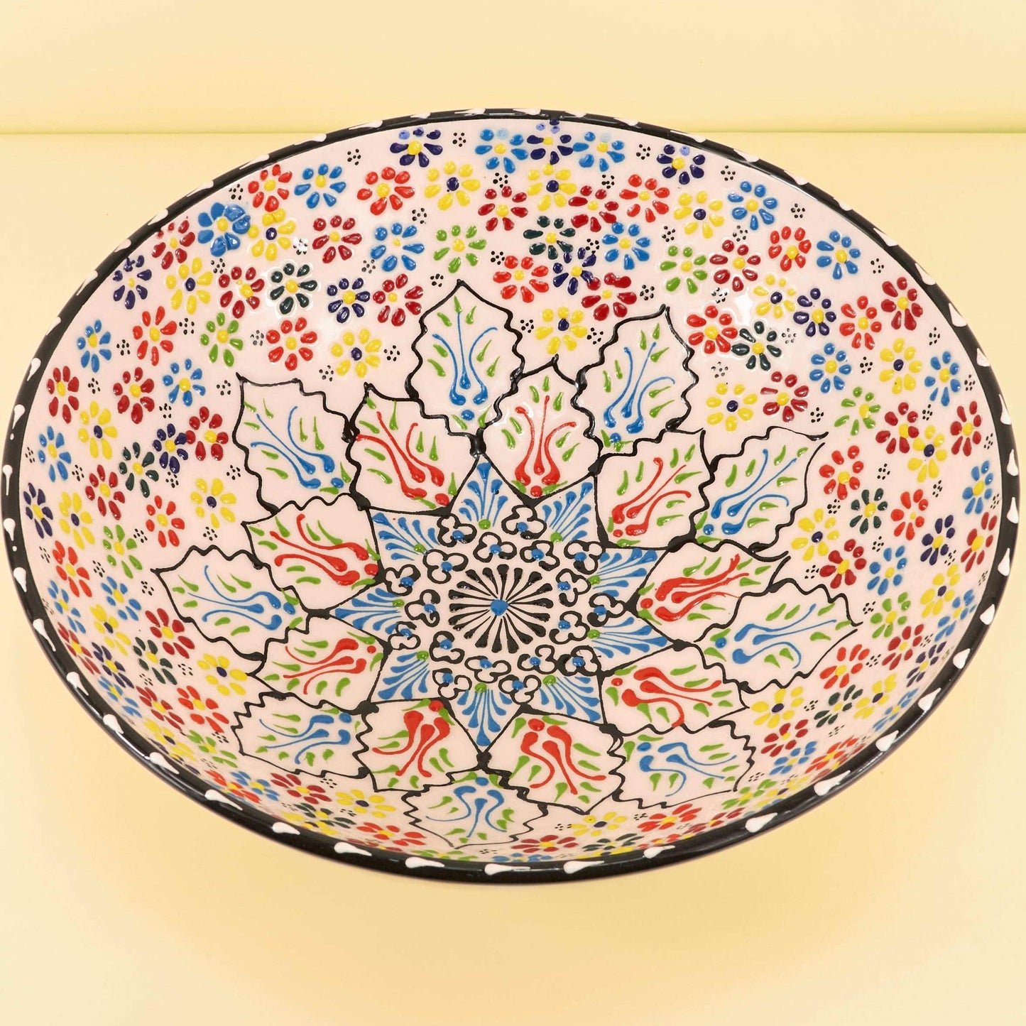 Keramieken Schaal XL – Rainbow Bloom