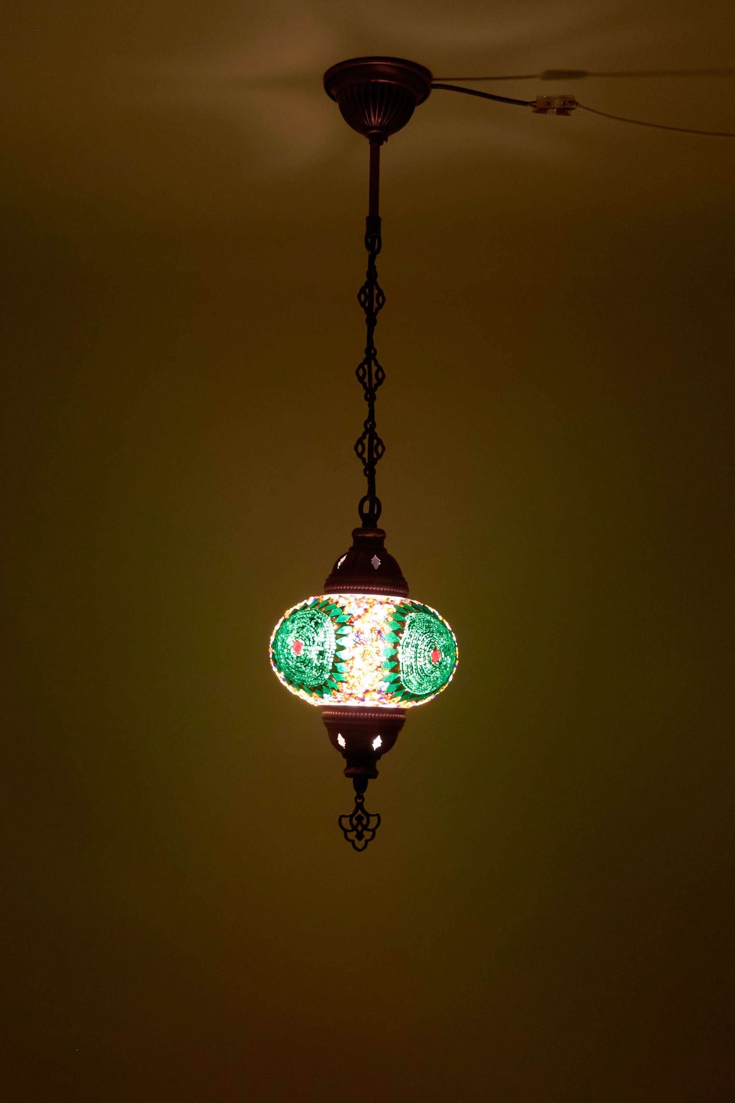 Mozaïek Hanglamp M – Emerald Garden