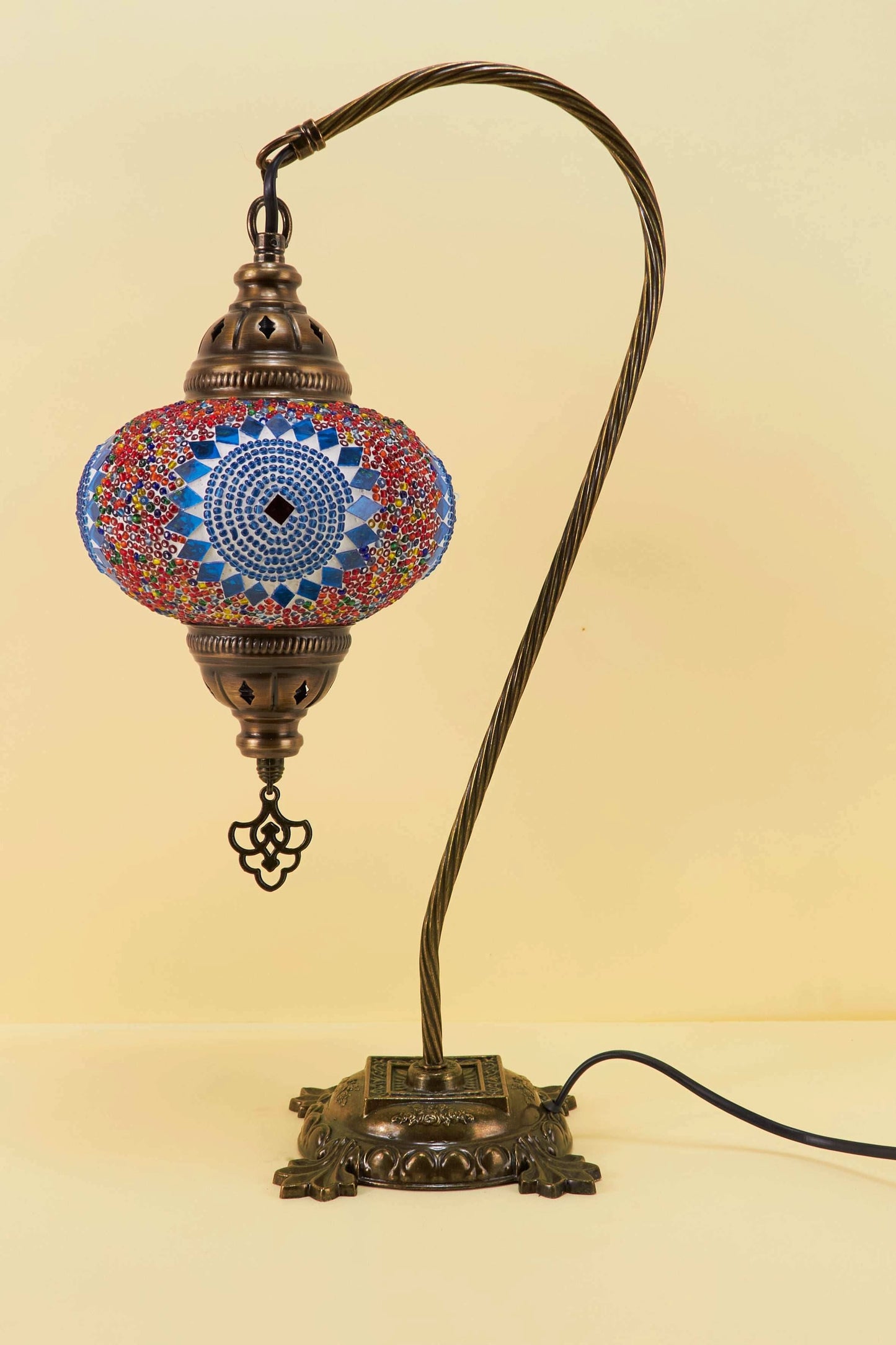 Mozaïek Kamelennek Tafellamp M – Blue Ember