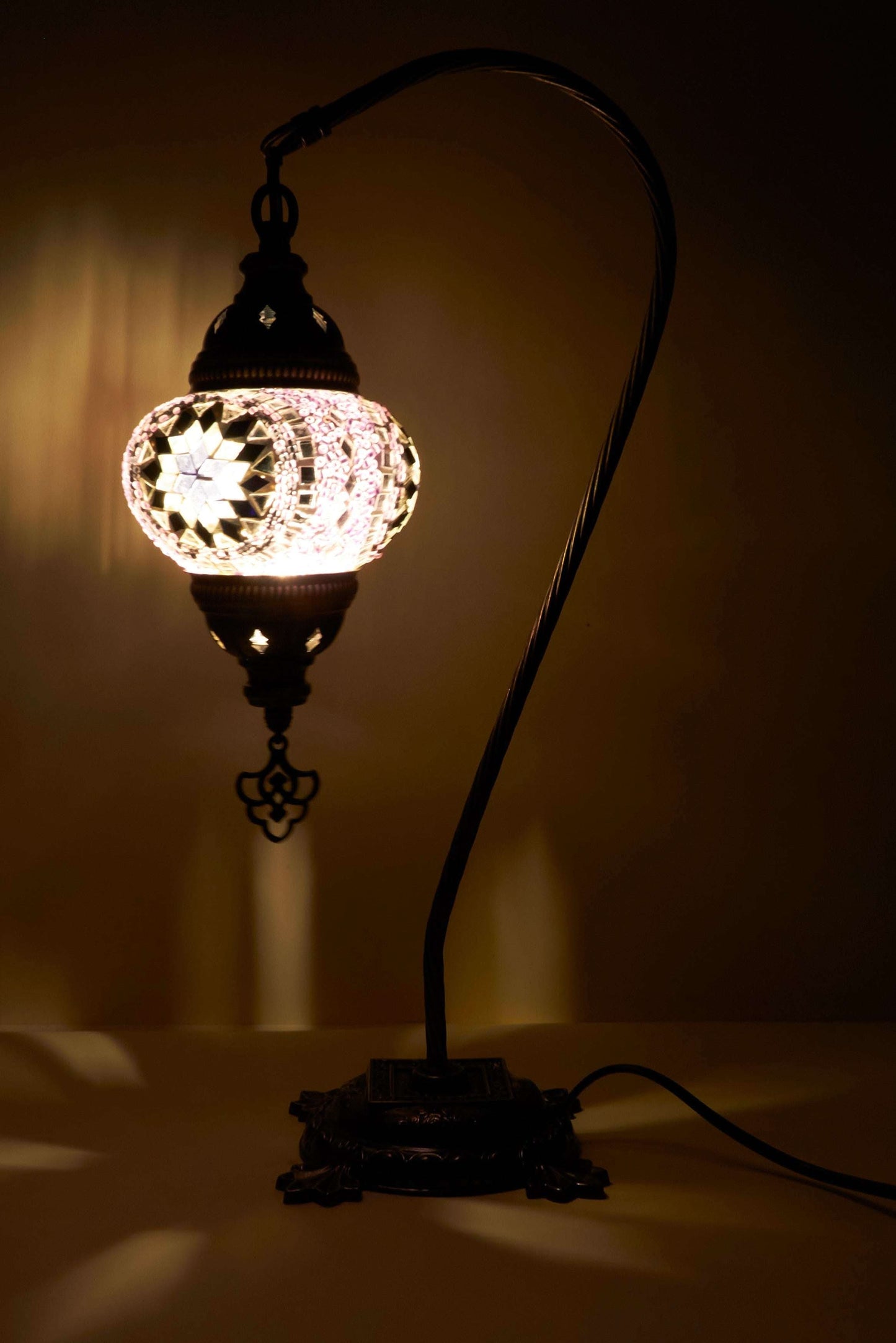 Mozaïek Kamelennek Tafellamp S – Violet Grace