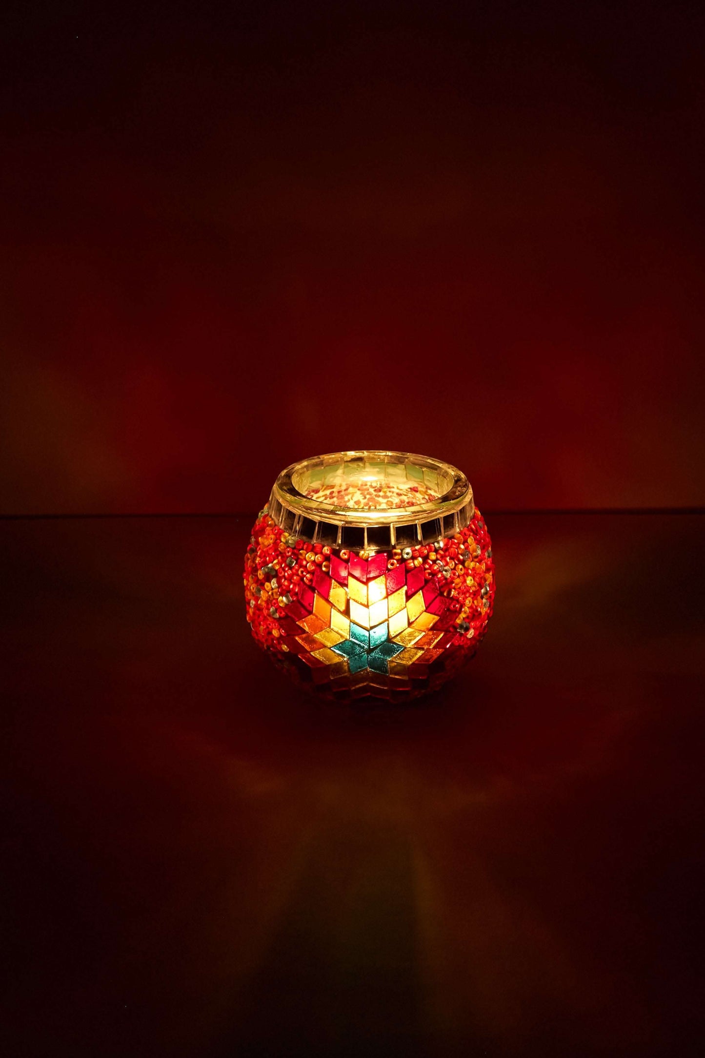 Mozaïek Kandelaar M – Desert Flame