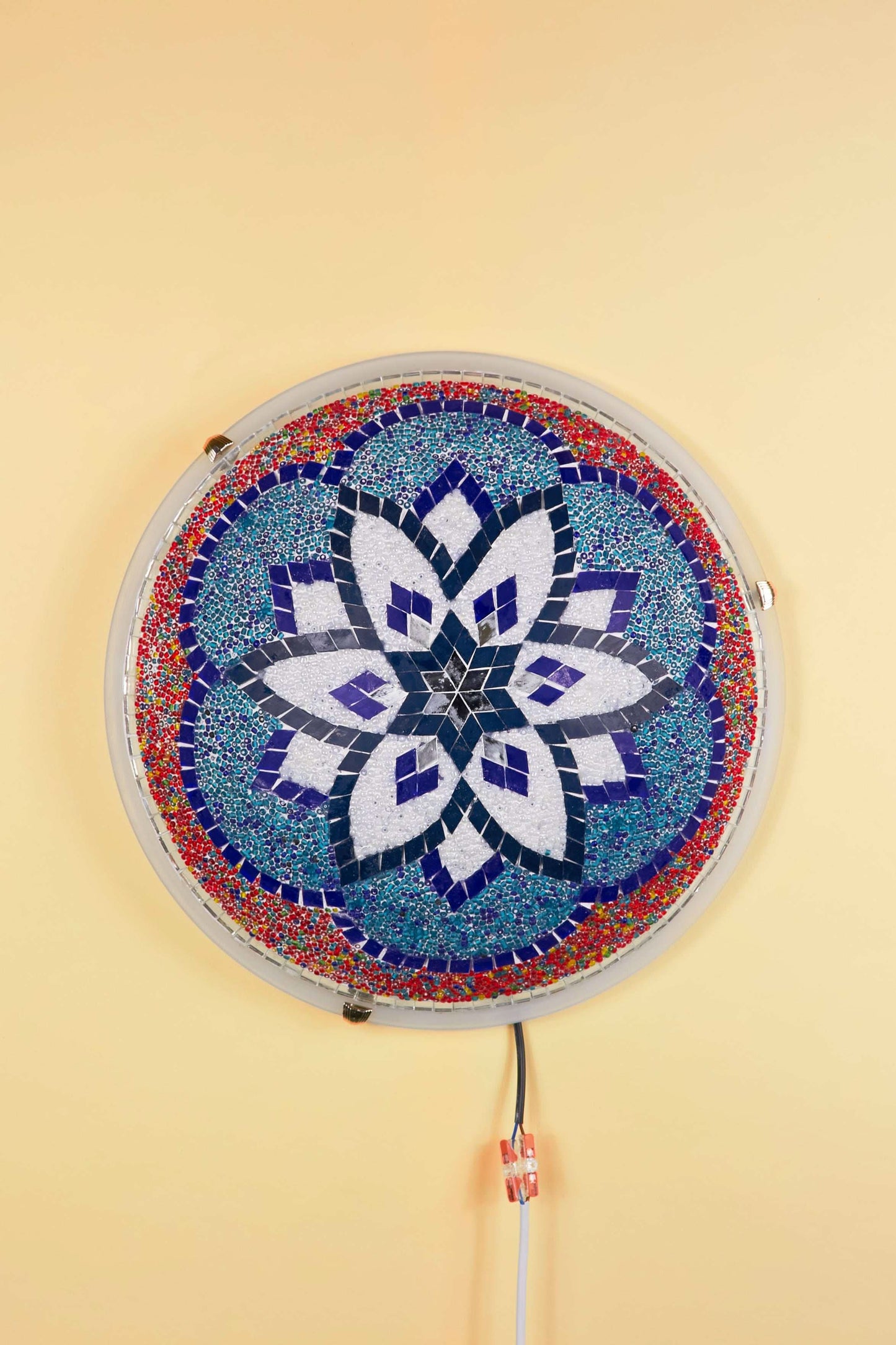 Mozaïek Plafonnière L – Blue Lotus