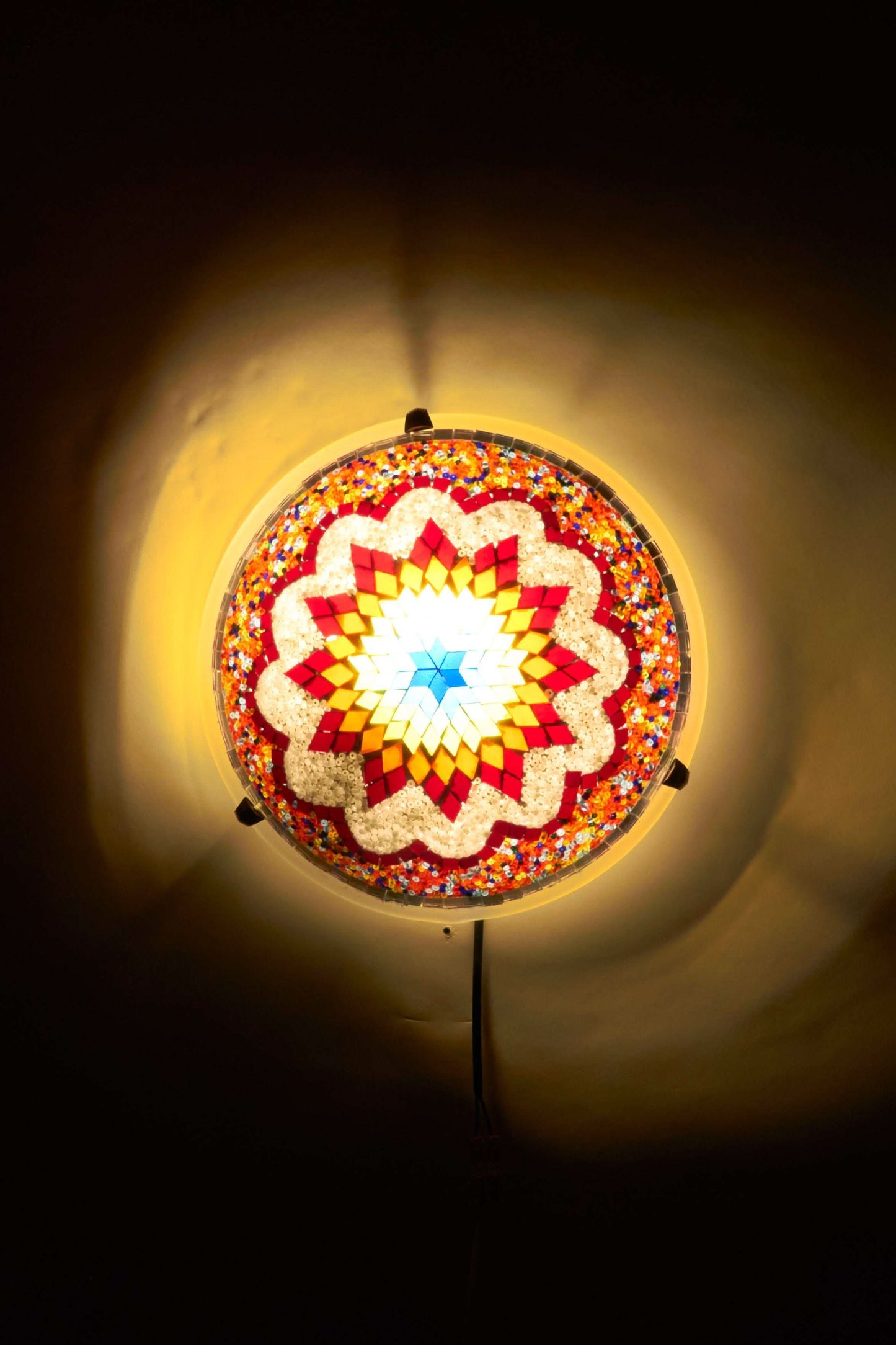 Mozaïek Plafonnière M – Rainbow Lotus