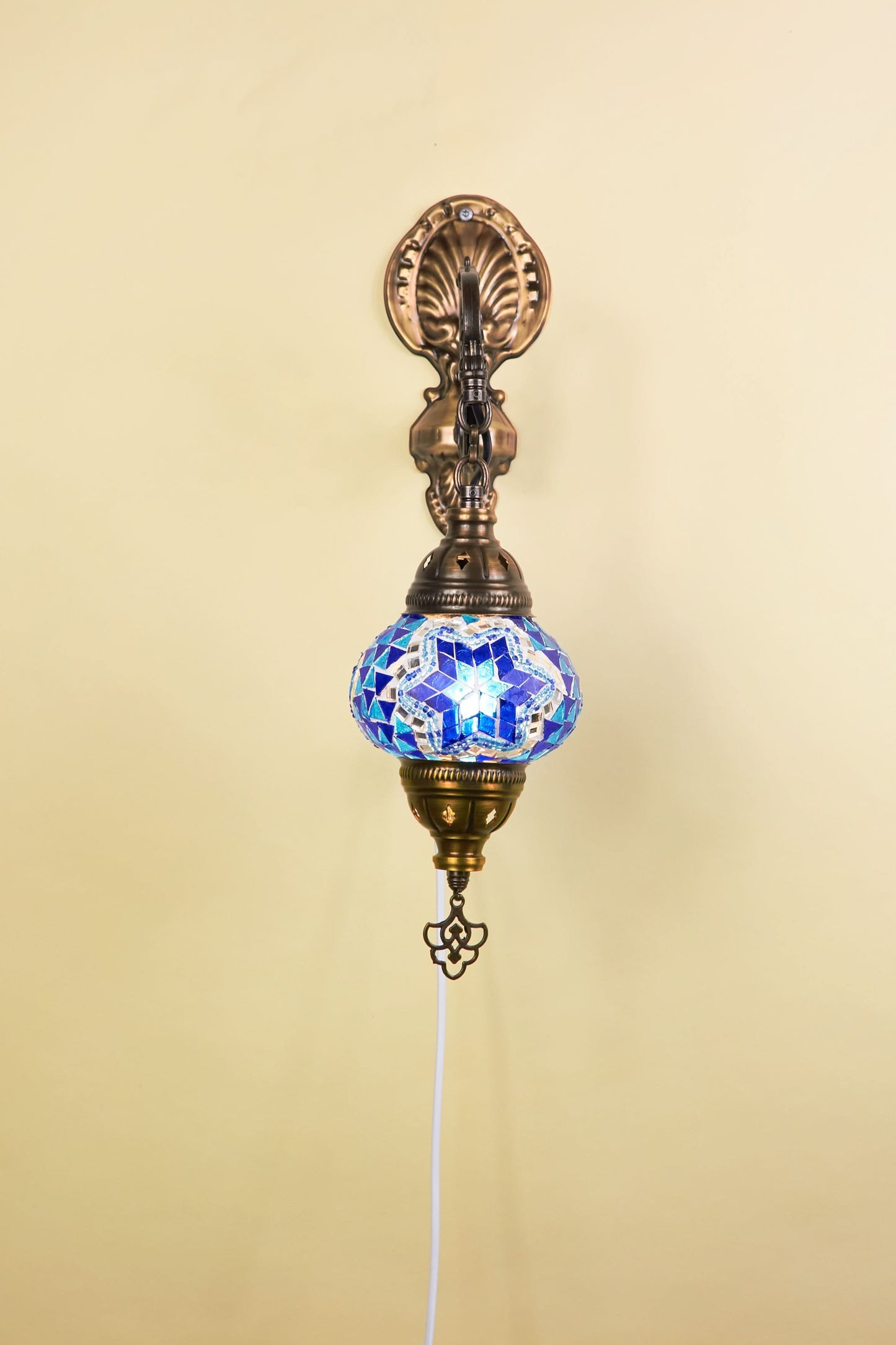 Mozaïek Wandlamp S – Blue Oasis