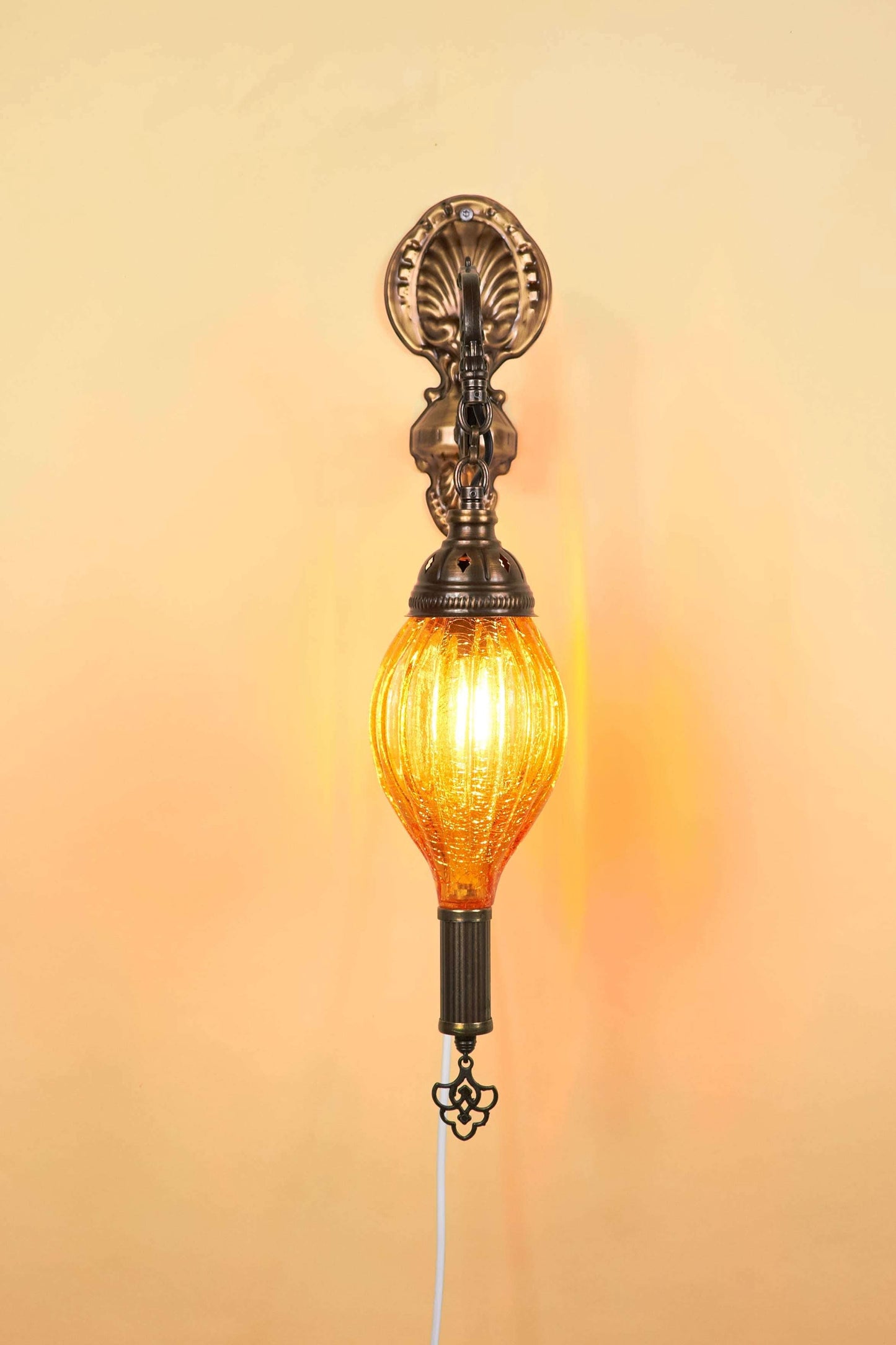 Wandlamp Mondgeblazen – Aarde & Warmte