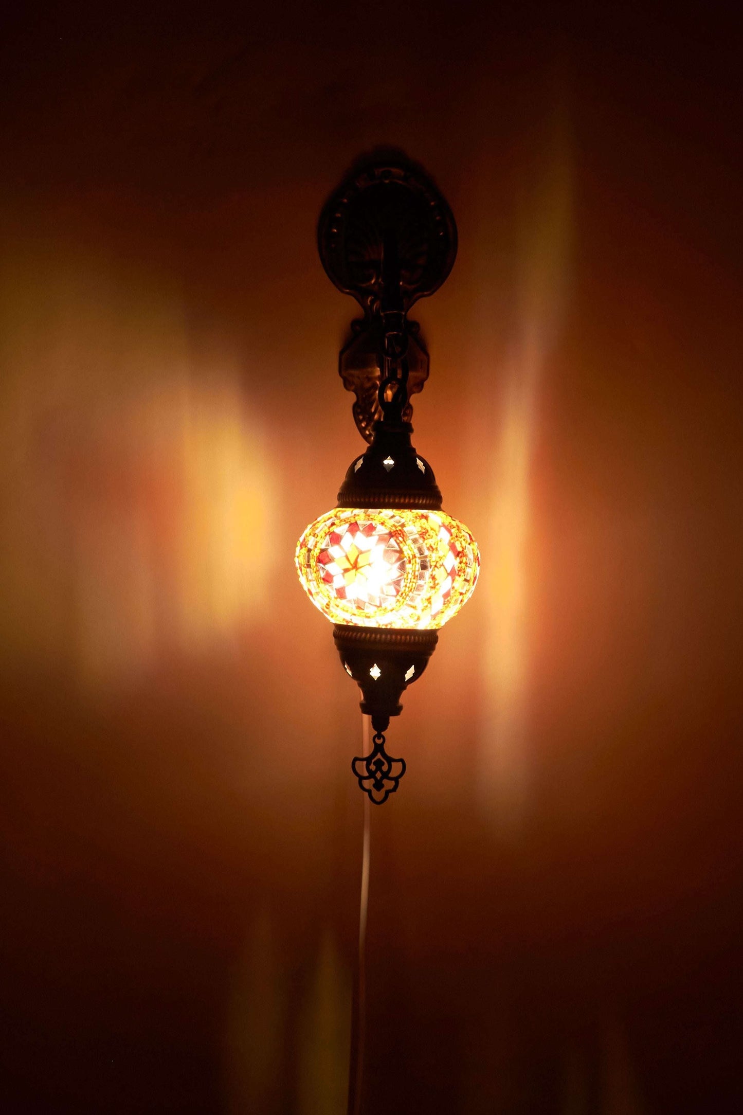 Wandlamp Mozaïek S – Crimson Star