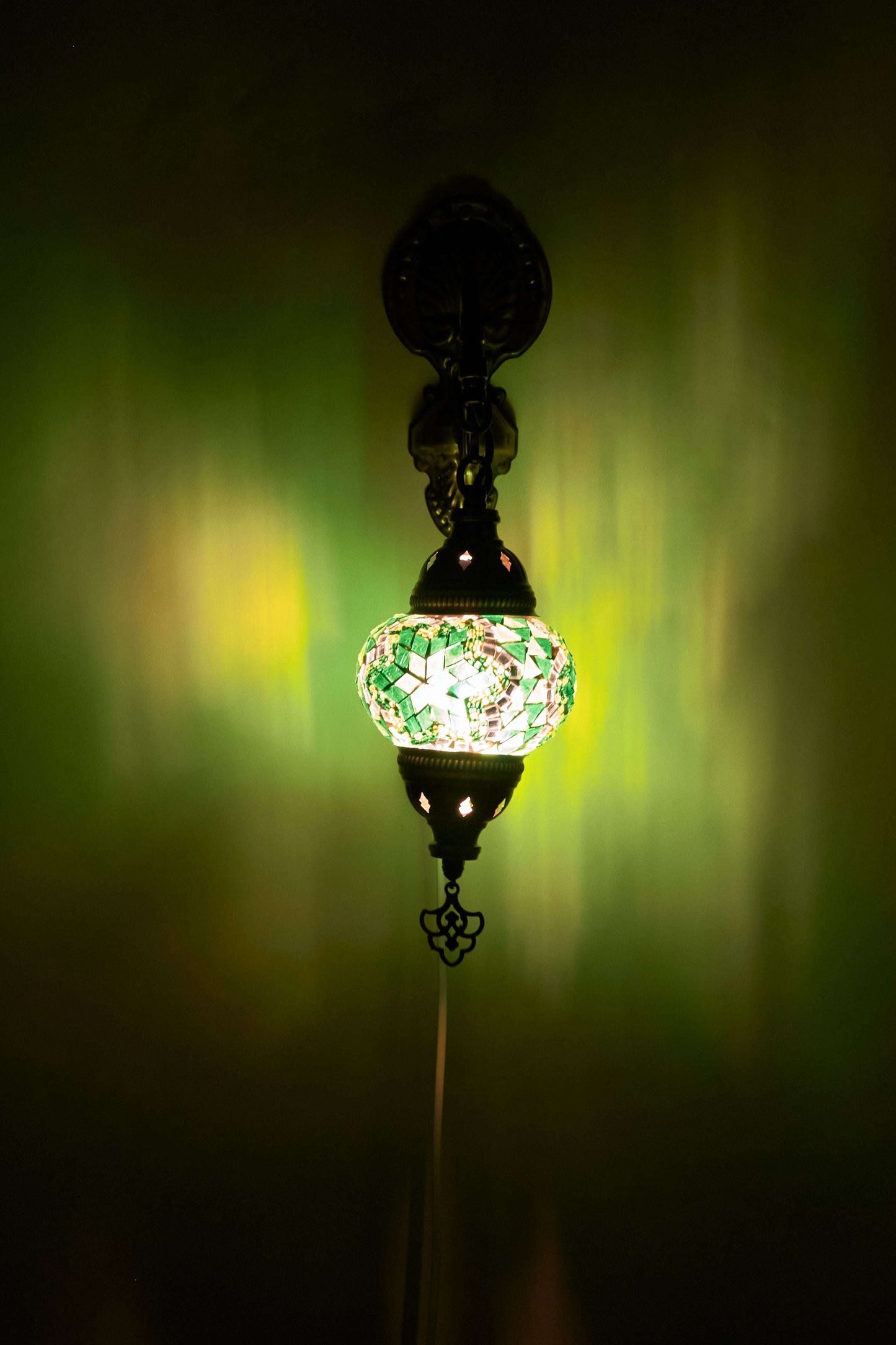 Wandlamp Mozaïek S – Emerald Glow