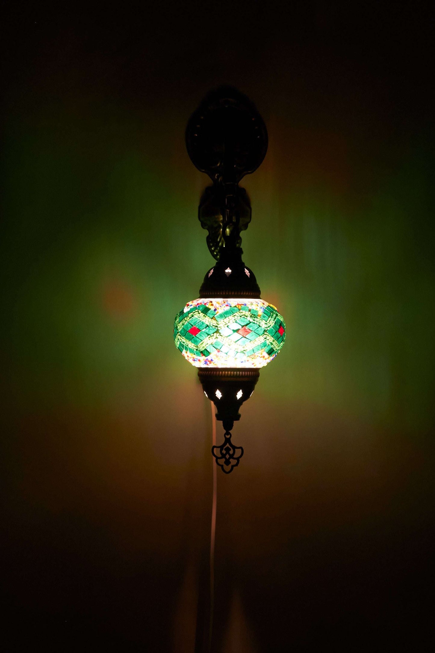 Wandlamp Mozaïek S – Emerald Weave