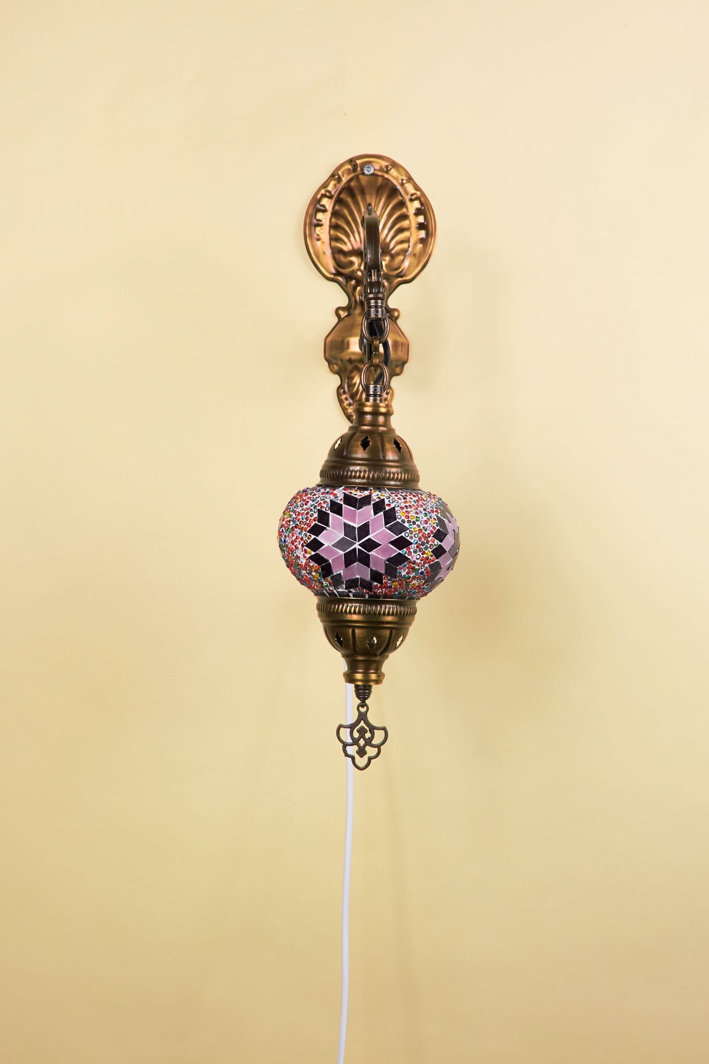 Wandlamp Mozaïek S – Pink Star
