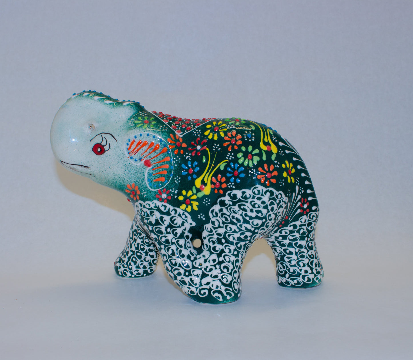 Handbeschilderde Keramieken Olifant - JZ Handmade