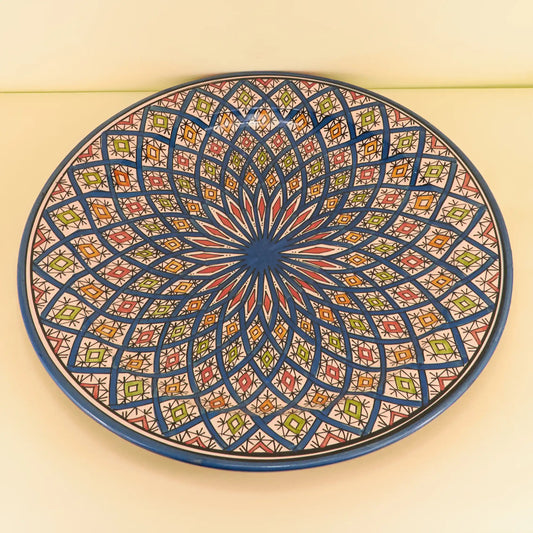 Aardewerk Bord XXL – Mozaïek Droom