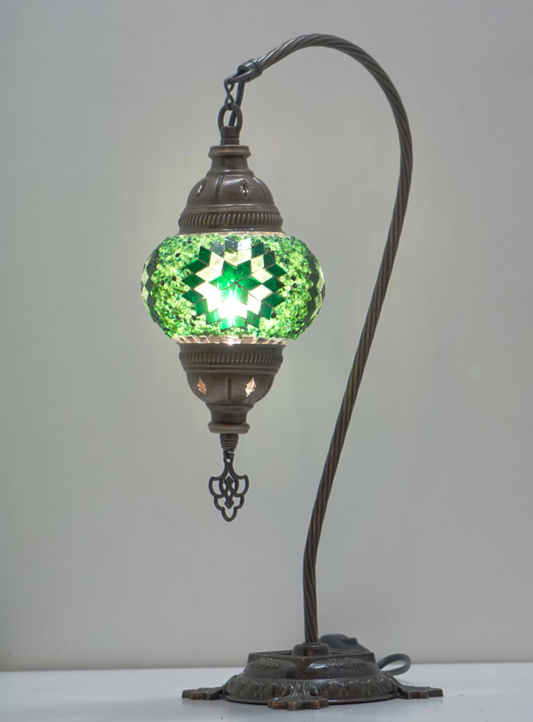 M | Groene Handgemaakte Mozaïek Kamelennek - JZ Handmade