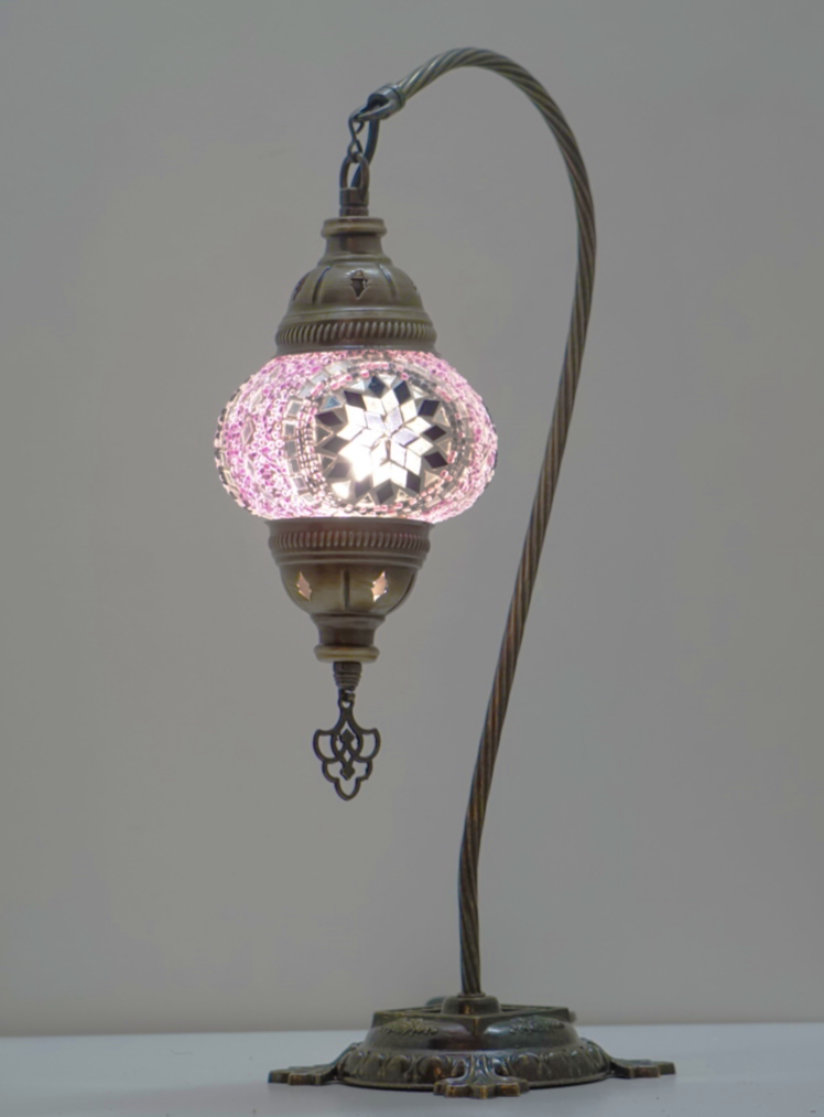 M | Roze Handgemaakte Mozaïek Kamelennek - JZ Handmade