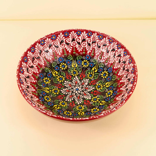 Keramieken Schaal L – Red Bloom