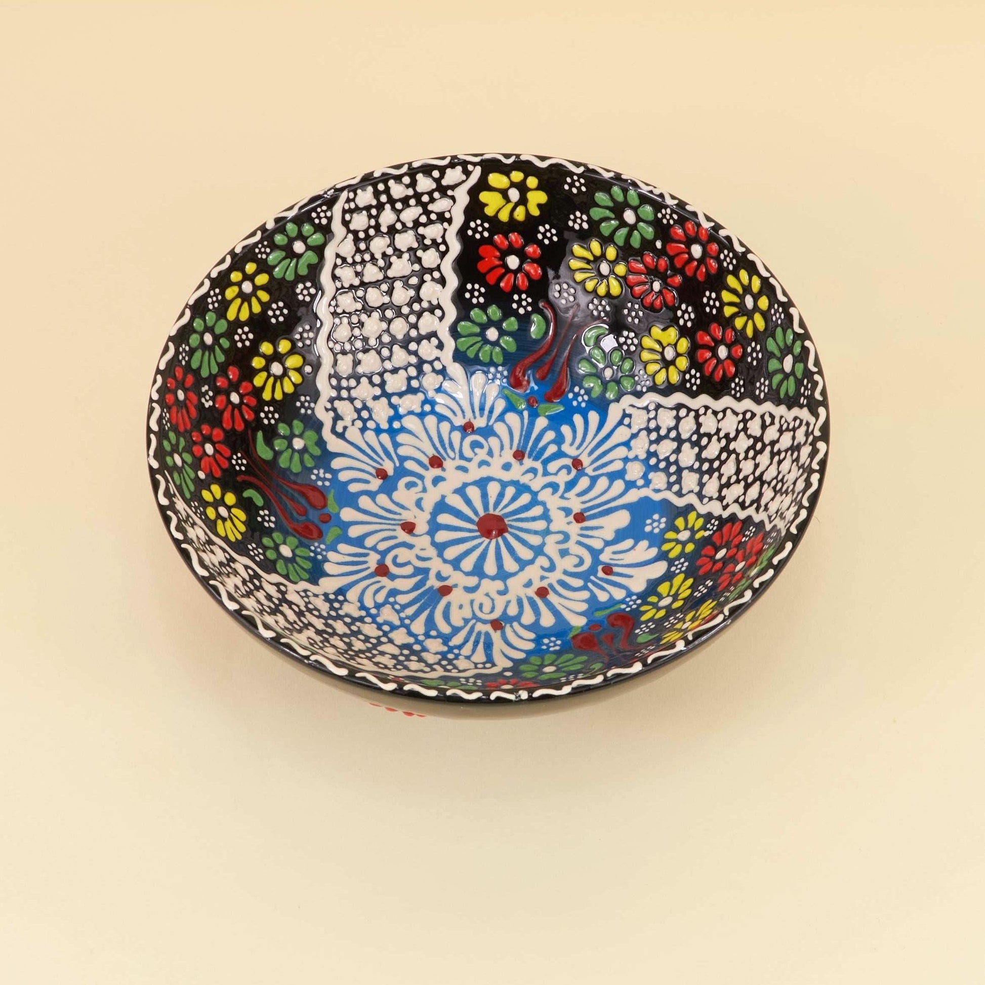 Keramieken Schaal M – Midnight Bloom