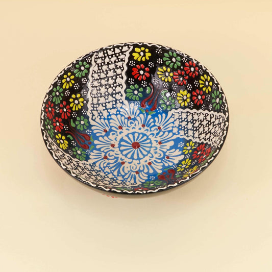 Keramieken Schaal M – Midnight Bloom