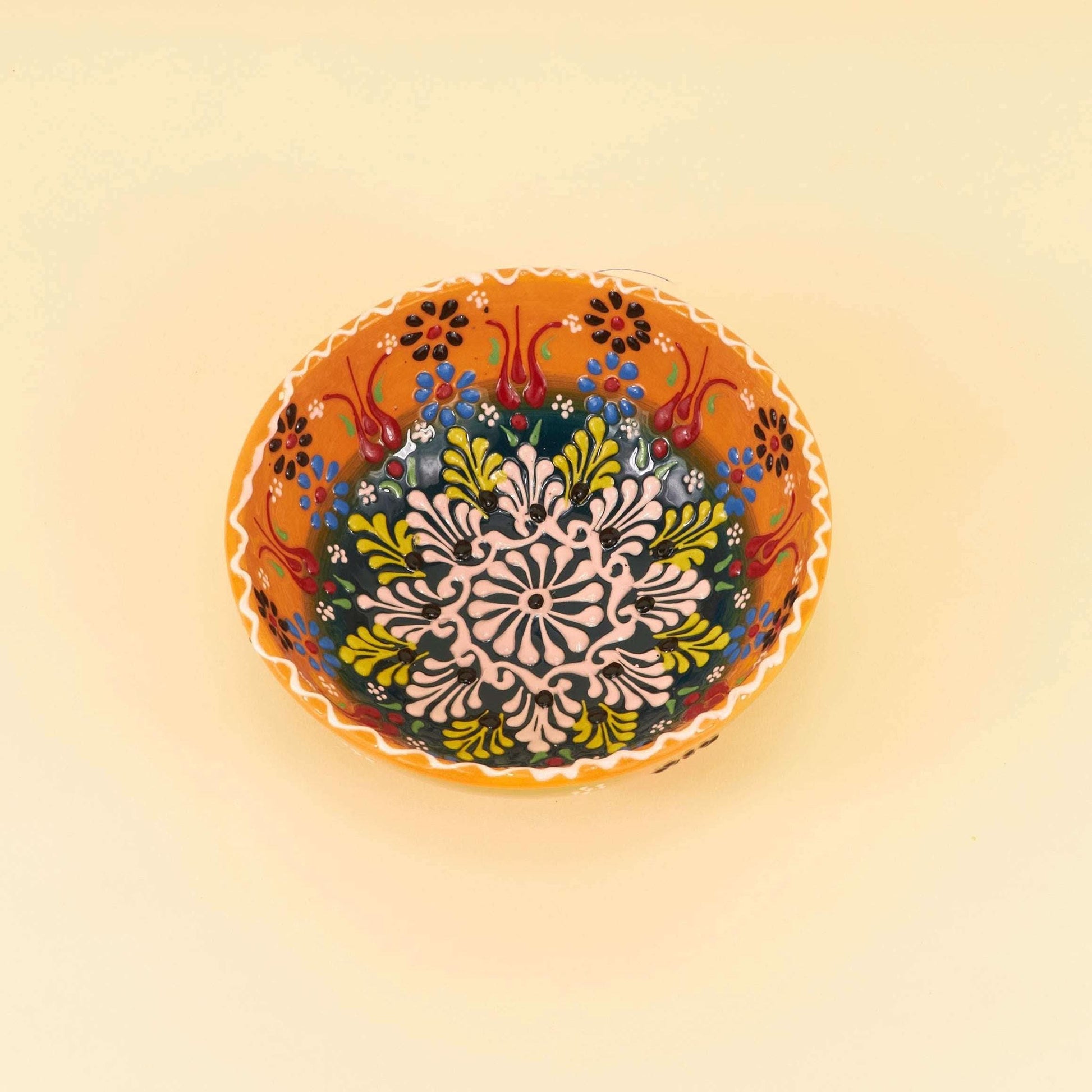 Keramieken Schaal S – Saffron Bloom