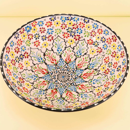 Keramieken Schaal XL – Rainbow Bloom