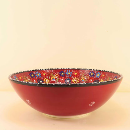Keramieken Schaal XL – Red Blossom