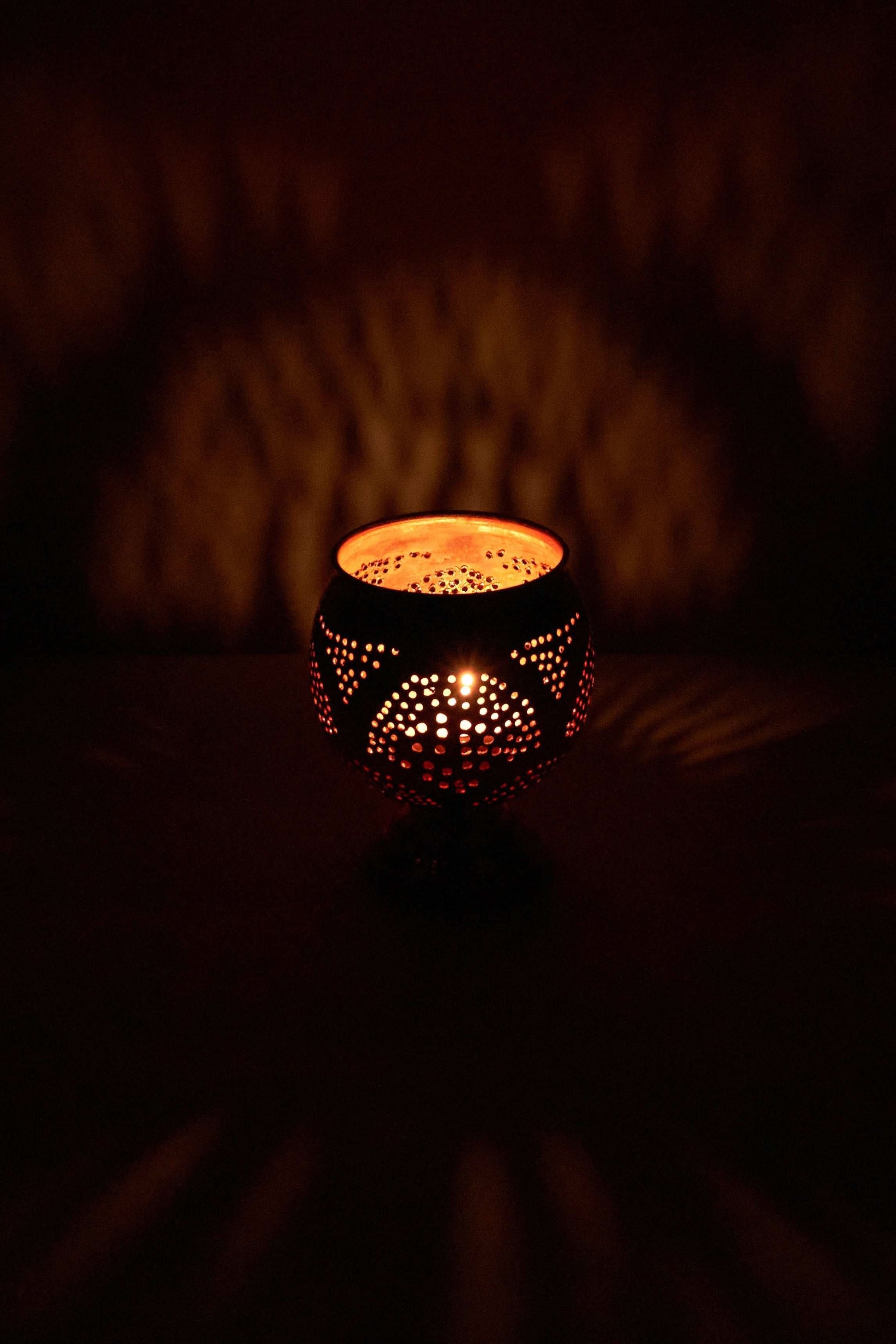 Metalen Kandelaar Koper – Copper Glow