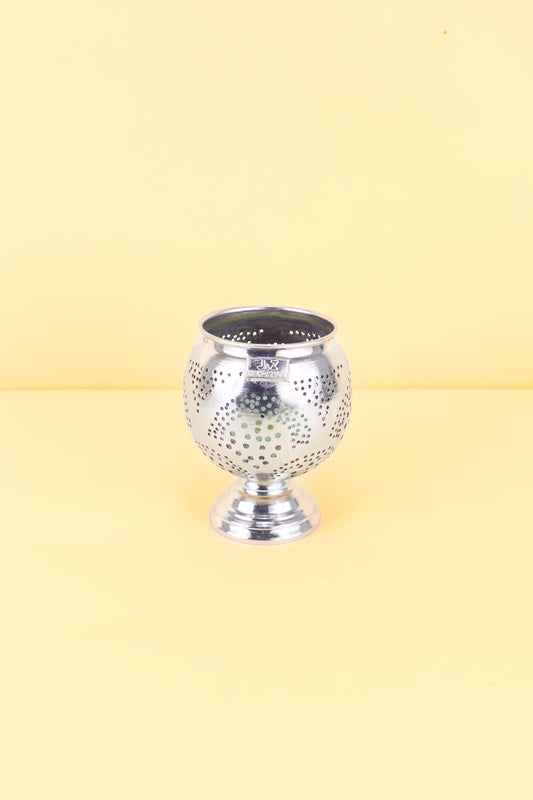 Metalen Kandelaar Zilver – Silver Glow