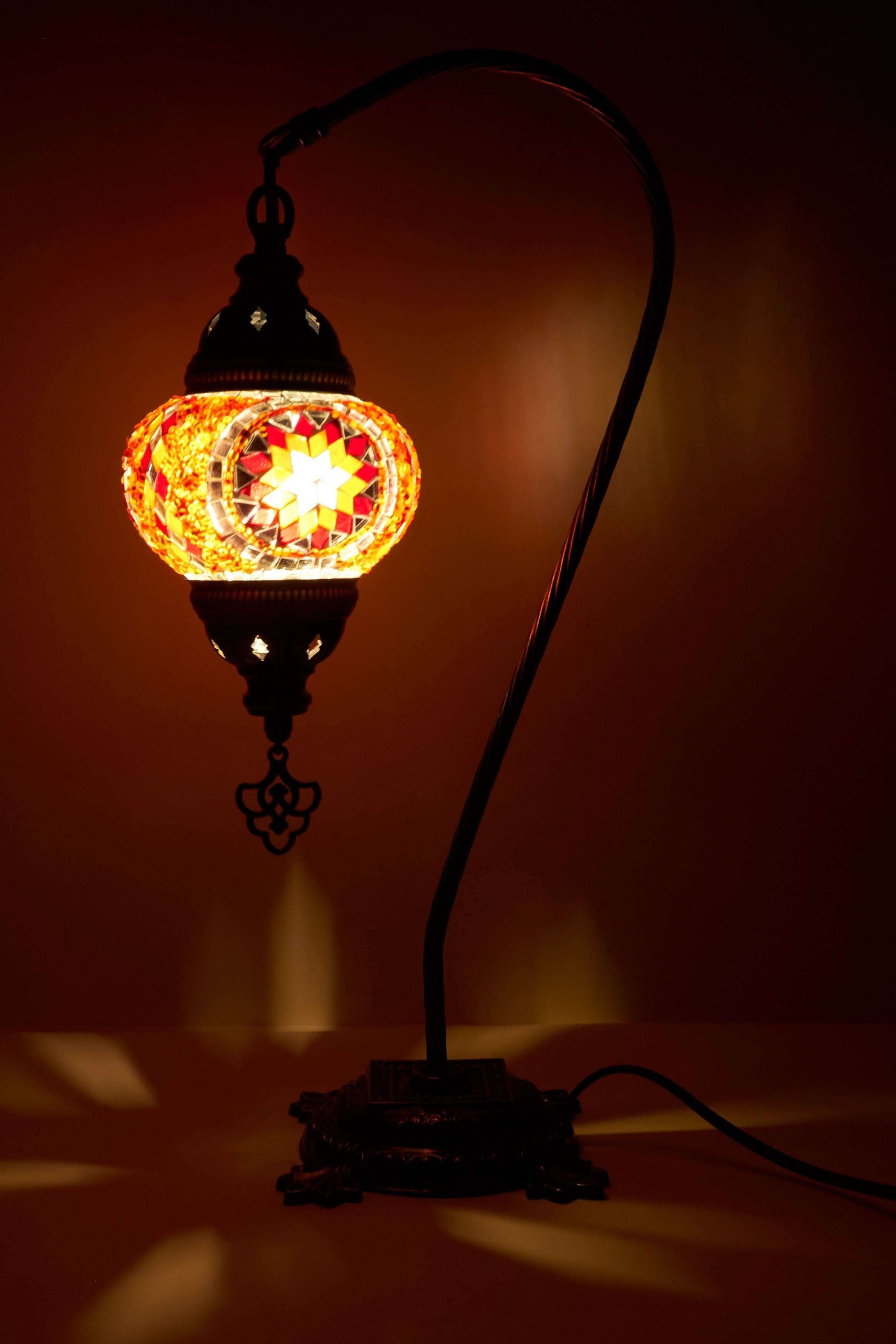 Mozaïek Kamelennek Tafellamp S – Ruby Flame