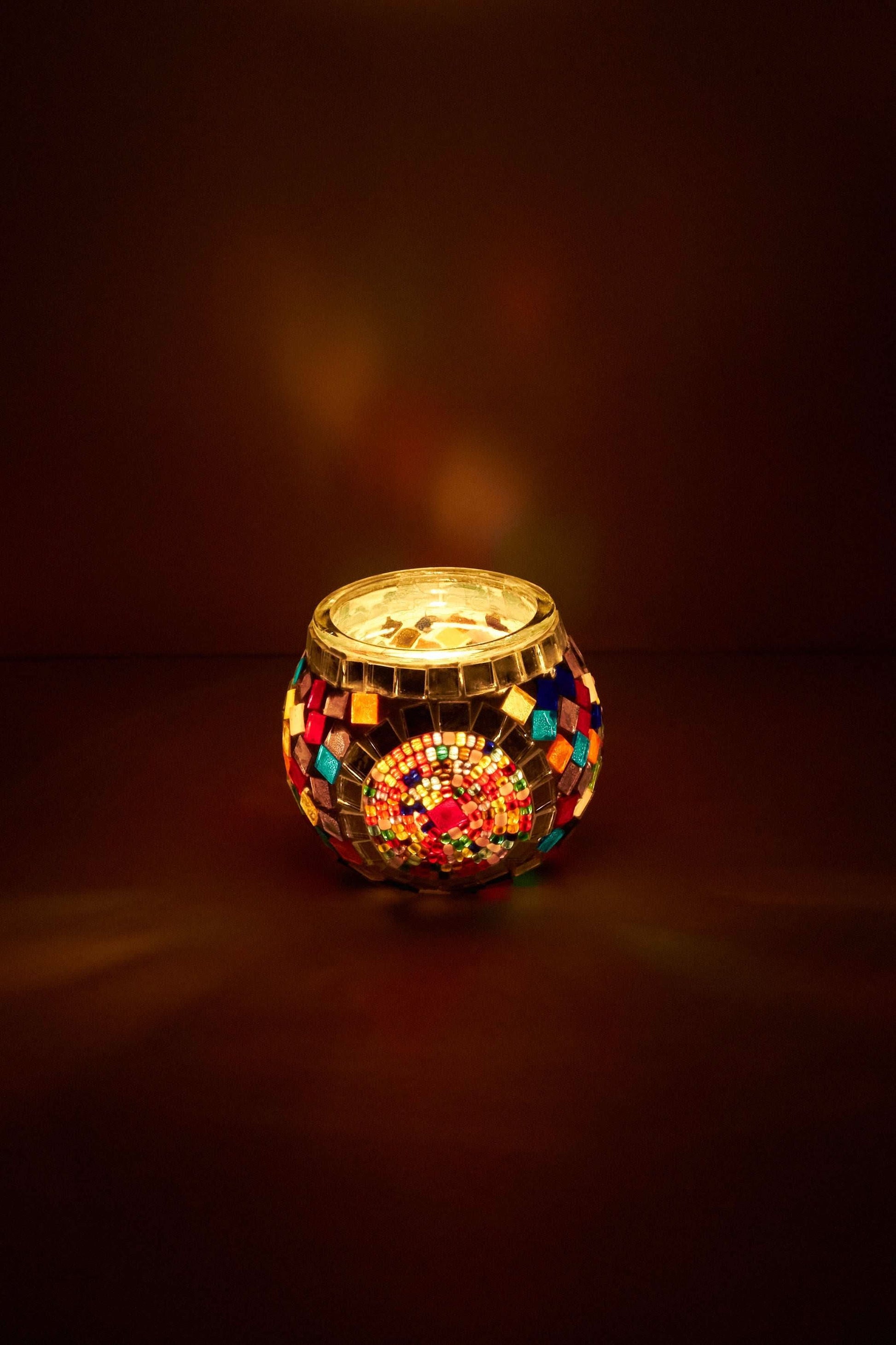 Mozaïek Kandelaar M – Candy Swirl