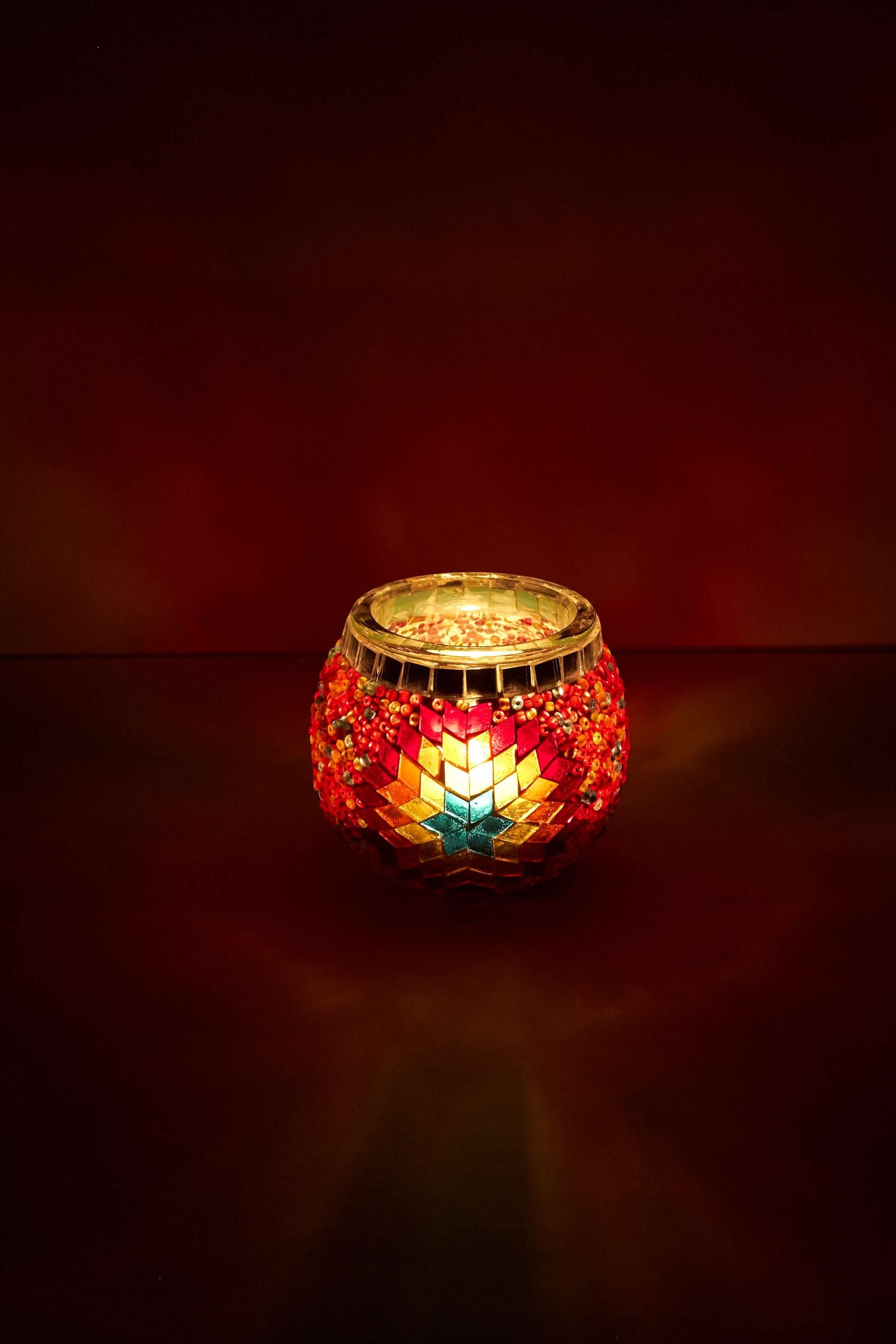 Mozaïek Kandelaar M – Desert Flame