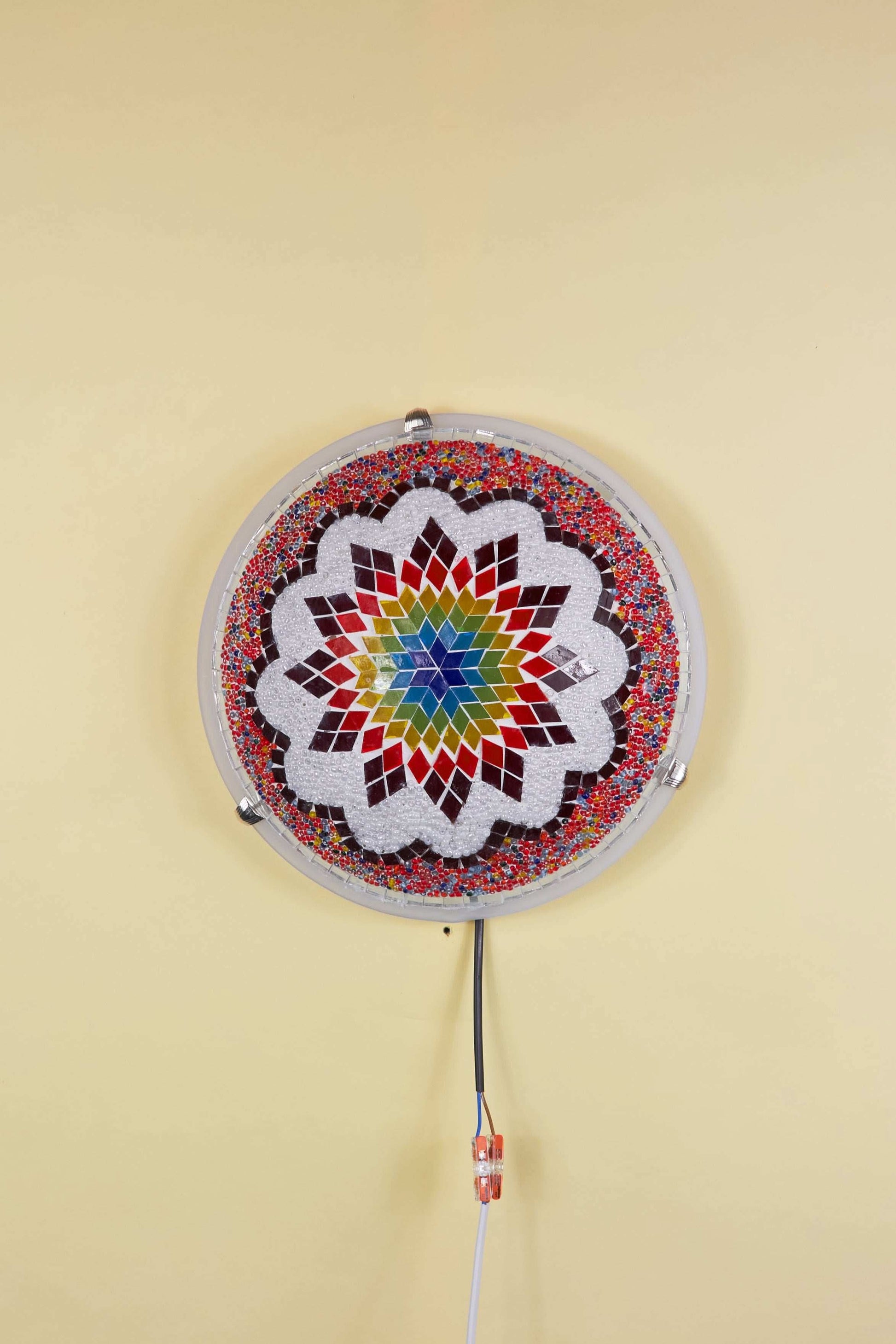Mozaïek Plafonnière M – Rainbow Lotus