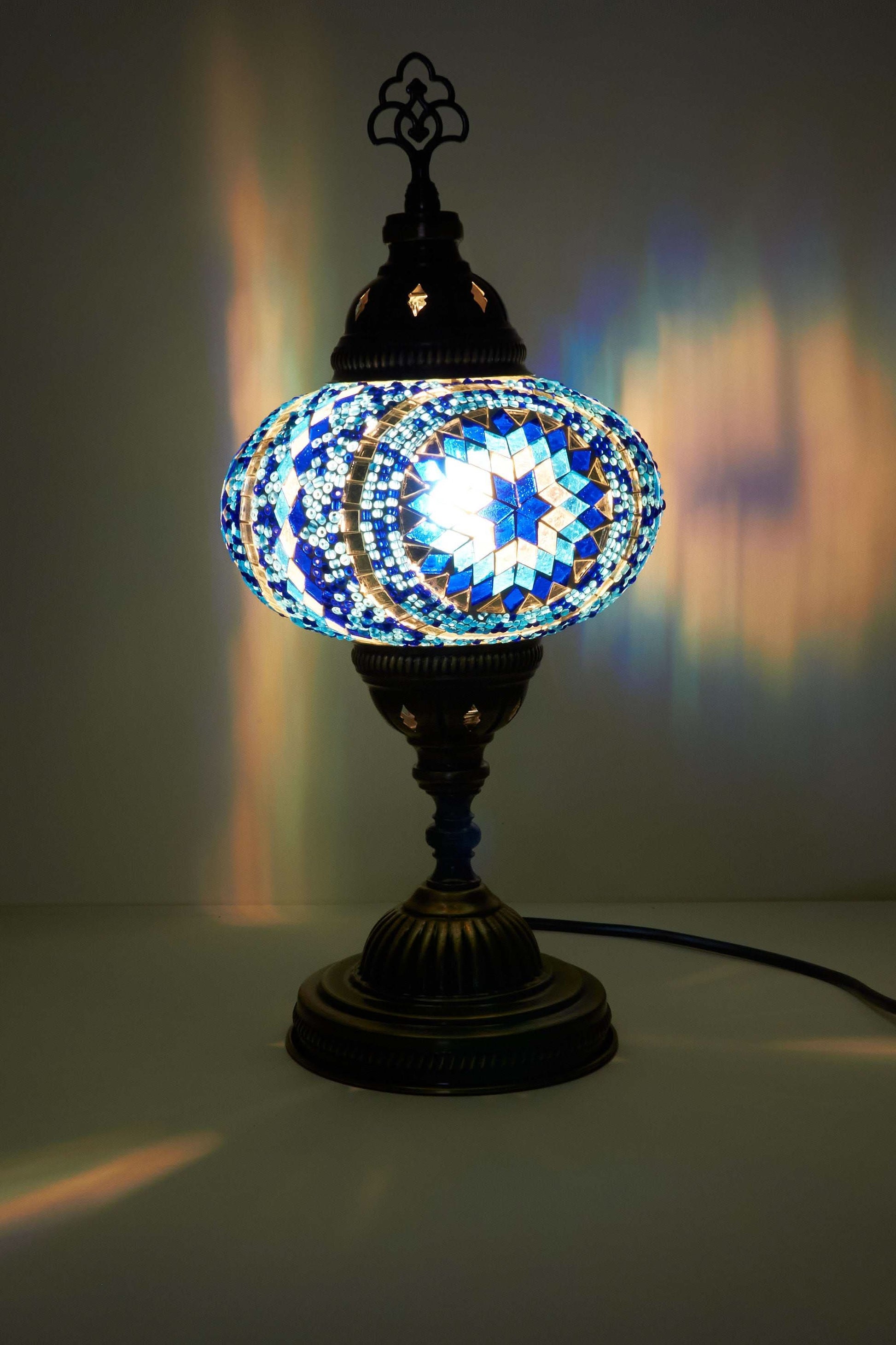 Mozaïek Tafellamp M – Sapphire Mirage