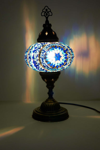 Mozaïek Tafellamp M – Sapphire Mirage