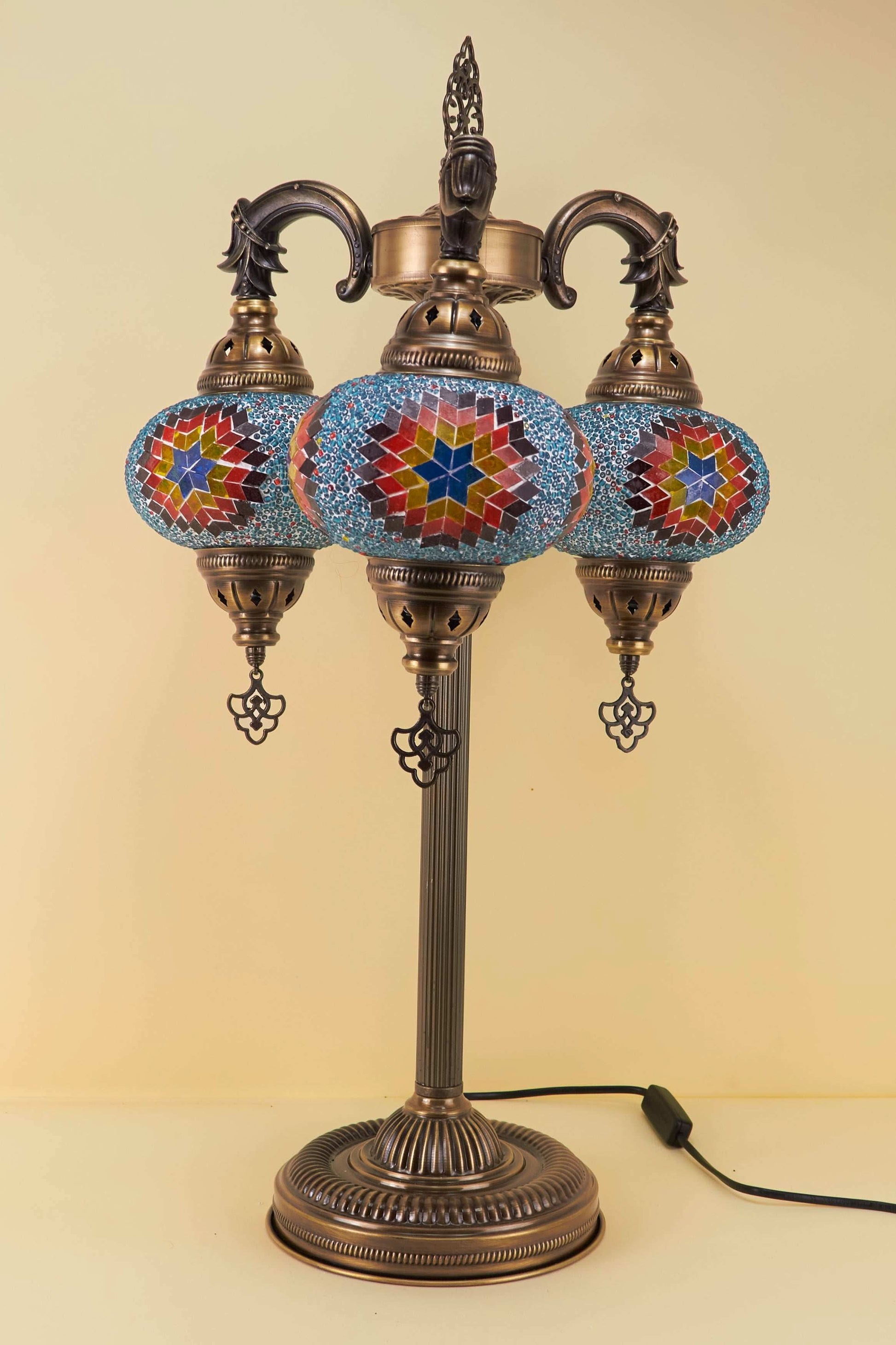 Mozaïek Vloerlamp 3 Bollen M – Sunset Mirage