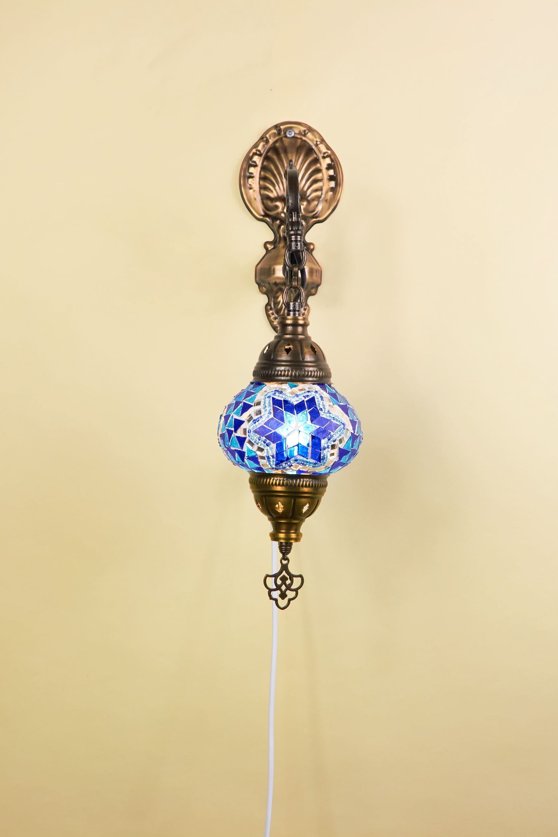 Mozaïek Wandlamp S – Blue Oasis