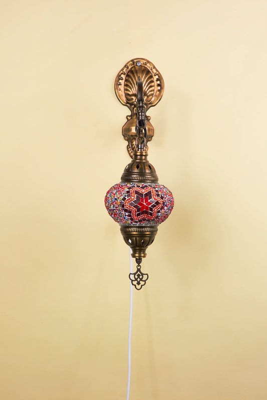 Mozaïek Wandlamp S – Ruby Star