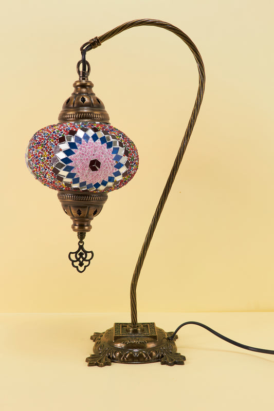Mozaïek Kamelennek Tafellamp M – Rose Star – Handgemaakte – JZ Handmade – J&Z Handmade