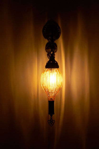 Wandlamp Mondgeblazen – Aarde & Warmte