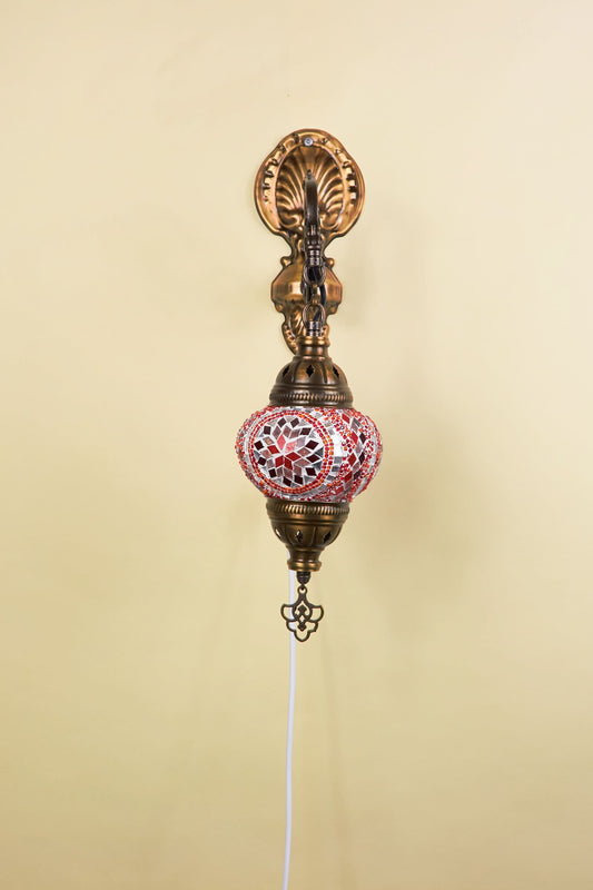 Wandlamp Mozaïek S – Crimson Star