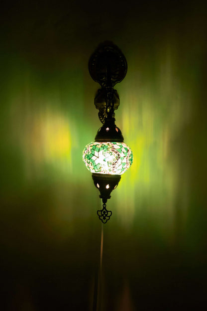Wandlamp Mozaïek S – Emerald Glow