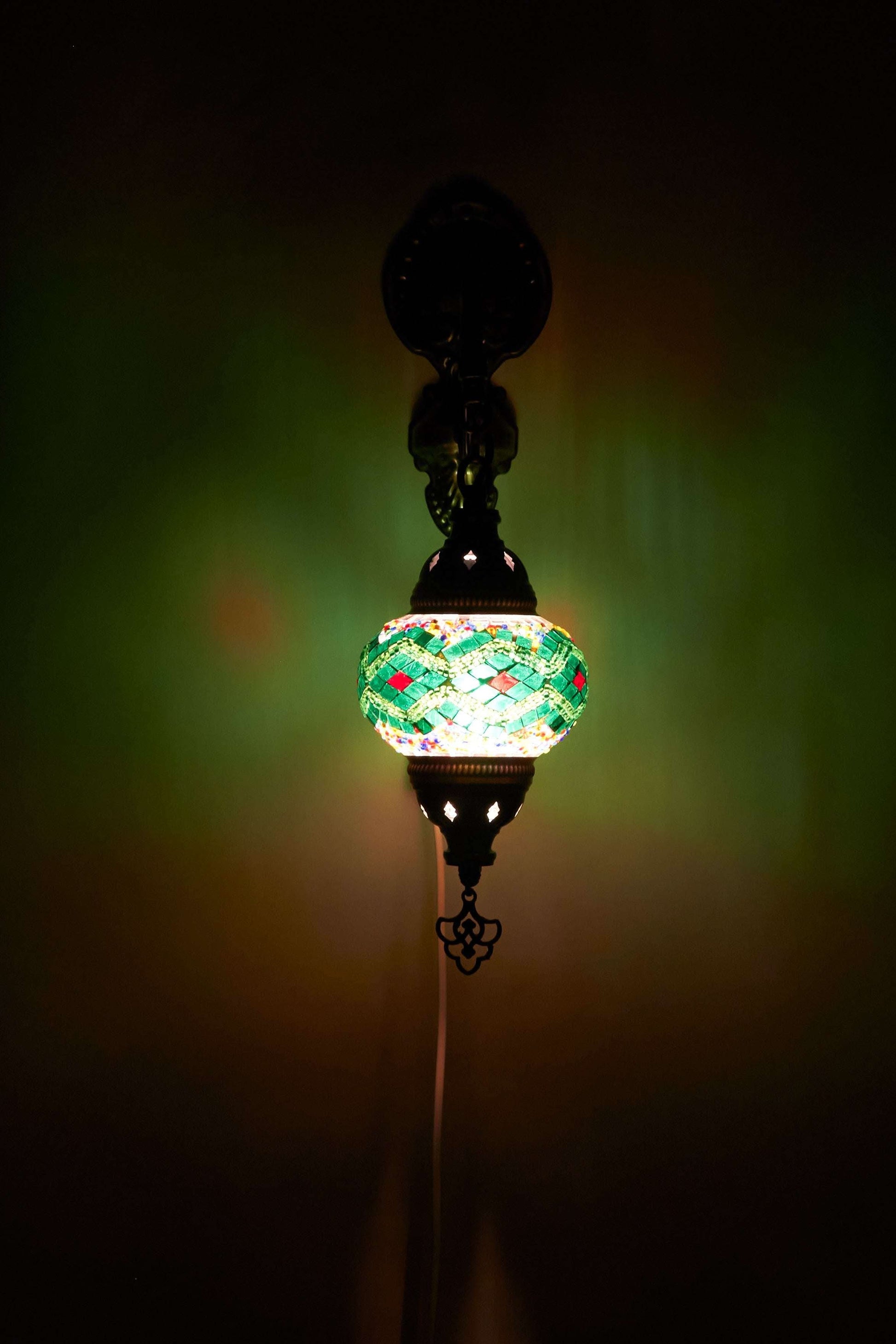 Wandlamp Mozaïek S – Emerald Weave