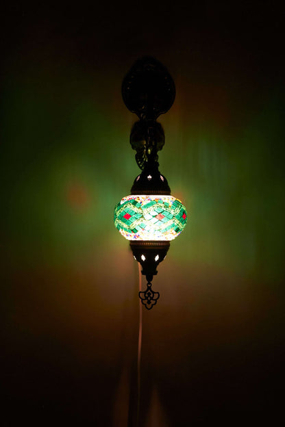 Wandlamp Mozaïek S – Emerald Weave