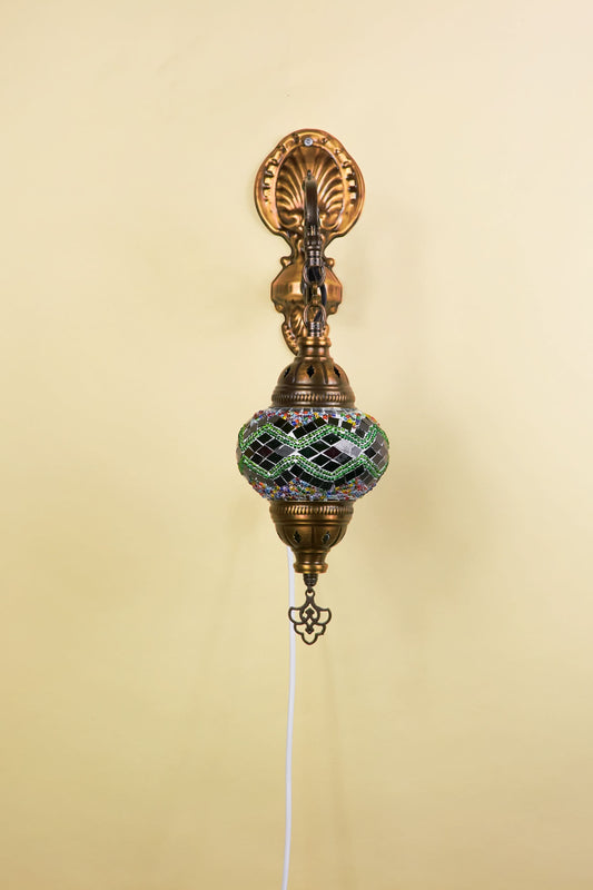 Wandlamp Mozaïek S – Emerald Weave