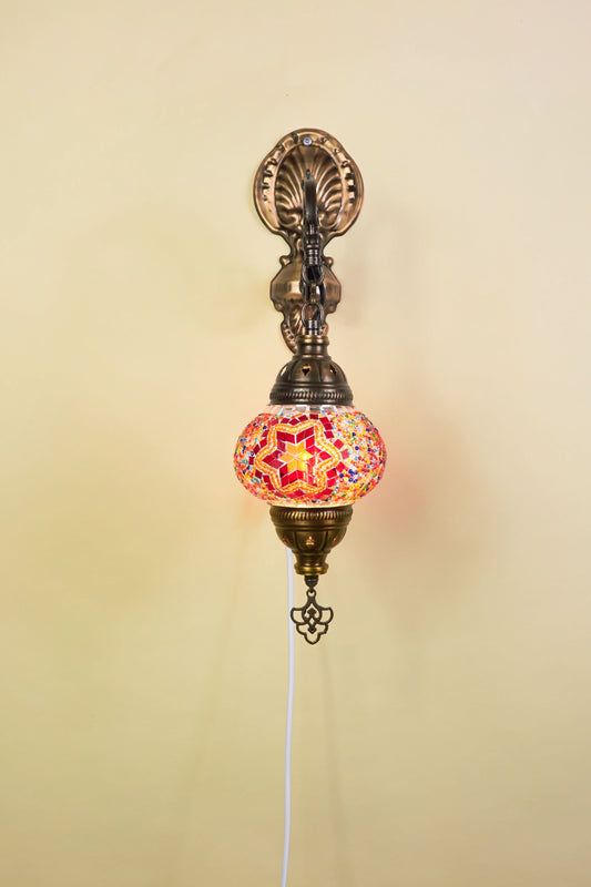 Wandlamp Mozaïek S – Scarlet Bloom