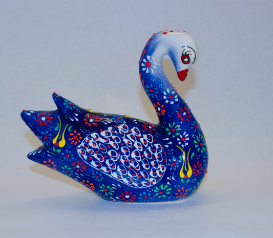 Handbeschilderde Keramieken Zwaan - JZ Handmade