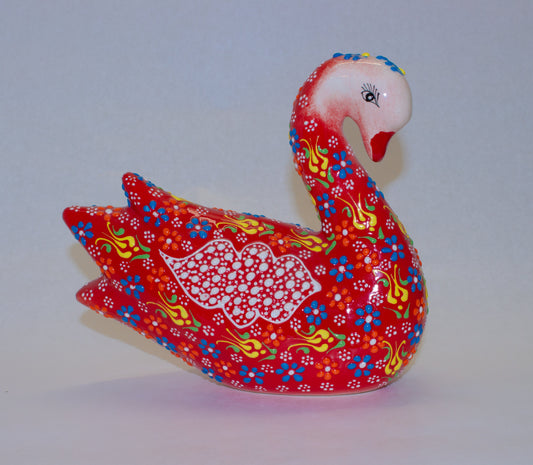 Handbeschilderde Keramieken Zwaan - JZ Handmade